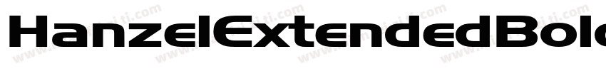 HanzelExtendedBold B字体转换